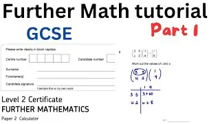 GCSE Further Math solutions  (PART 1)
