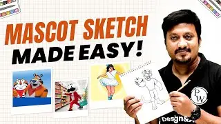 How to Draw Mascot Character Sketch for Exams | Step-by-Step Tips