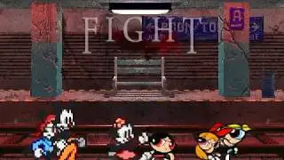 MUGEN - Yakko Warner, Wakko Warner & Dot Warner Vs. DG Blossom, DG Bubbles & DG Buttercup