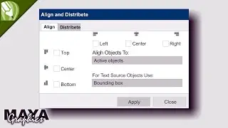Alignment and Distribute in CorelDraw | CorelDraw tutorial | CorelDraw tool settings