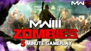 5 MINUTES OF MW3 ZOMBIES GAMEPLAY! *MWZ* (Pack a Punch, Dark Aether Camo, Perks & More)