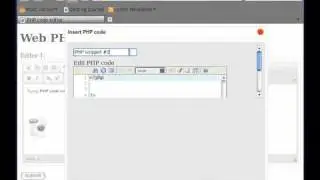 WYSIWYG web PHP editor - PHP icon in WYSIWYG view