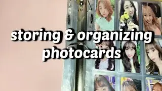 storing kpop photocards & starting an a5 binder