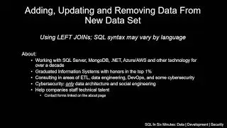 Using LEFT JOINs To Solve New and Existing Data Differentials