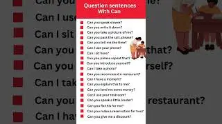 Question sentences with Can #shorts #english
