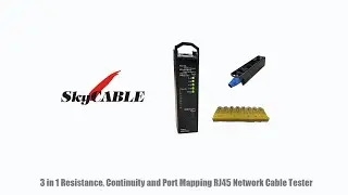 3 in 1 Resistance, Continuity and Port Mapping RJ45 Network Cable Tester Instruction