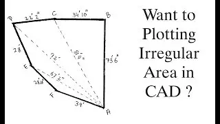 how to plot irregular area in AutoCAD ?