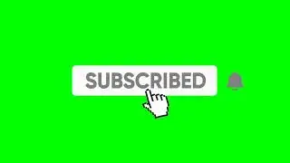 Youtube Subscribe Button Green Screen Background || YouTube Subscribe Button Premium Button