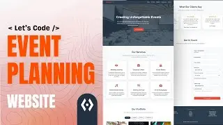 Build an Event Management Website with HTML, CSS & JavaScript (Live Bootcamp)
