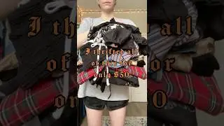 I Thrifted All This For Only $50! | whimsigoth grunge thrift haul