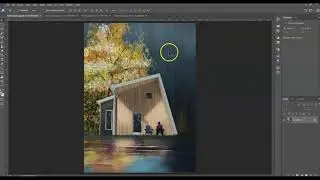 Rendering of a House by a Lake
