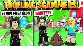 We Trolled a SCAMMER with *FAKE* TIKTOK HACKS! (Roblox Adopt Me)