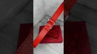 Leather belt natural python #leather #handmade #belt #amazing