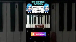 Sky (Friday Night Funkin - Vs Sky MOD) - Easy piano TUTORIAL 