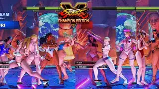 Street Fighter V: CE R.Mika/Laura/Cammy/Chun Li/Juri vs Menat/Falke/Lucia/Akira/Rose PC Mod