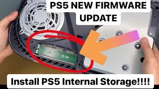 PS5 NEW FIRMWARE: How To Install Internal Storage!!