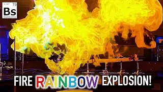 Fire Rainbow Explosion - Color Fire Flame Test!