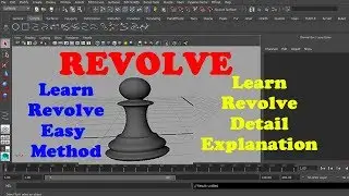 maya Revolve tutorial how to create revolve object
