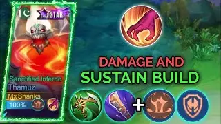 18 Kills!! Thamuz, Brutal Sustained Damage Build (PLEASE TRY) - Build Top 1 Global Thamuz, ~ MLBB