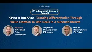 Creating Differentiation & Driving Value Creation in a Subdued Market | Keynote with RTC Partners
