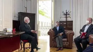 Andrea Matarazzo apresenta seu plano de governo a Dom Odilo Scherer
