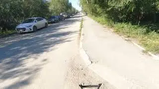 Бешеный квадрик с двигателем Лифан 20 Пробный выезд.
