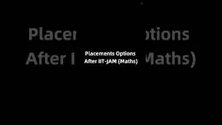 Placements After MSc Maths Through IIT-JAM 🤯 Best Opportunities 🔥