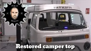 VW Bus Restoration Part 30: Pop top and Luggage rack Restoration