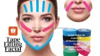 WALK l Fita tape lifting facial #DICADEBEMESTARESAÚDE 🛒🛍️