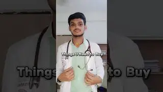Things u need to Buy🛍🛒 for 1st Year MBBS | AIIMS RAIPUR | #shorts