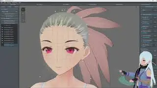 Vroid Akali Style Hair Speed Making For VrChat
