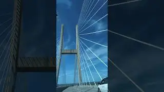 Crossing the Sidney Lanier Bridge Bridge in Brunswick, GA