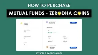 How to purchase mutual funds in Zerodha Coins? Start with 100 Rs | Live Purchase | Index Funds