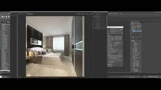 how to render in 3ds 2024 max interior bedroom