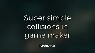 Super Simple Platformer Collisions In Game Maker Studio 2
