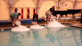 20 Gallons of Liquid Nitrogen in a Pool!