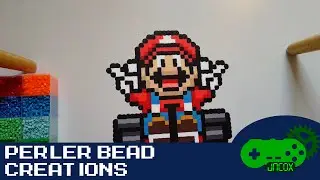 Perler Bead Creations: Super Mario Kart - Mario