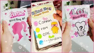Blind Bag Paper 🩷 TikTok Compilation 🩷 ASMR Version 🩷 Lalafanfan | Barbie | LoL surprise