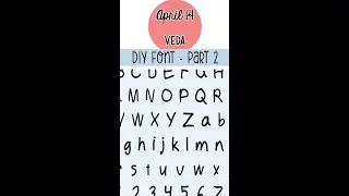 My handwritten font! Created on ipad with 