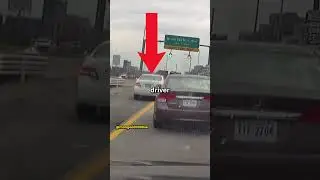 Angry Driver Brake Checks With Baby