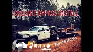 FLEECE PERFORMANCE  COOLANT BYPASS INSTALL ON 6.7 CUMMINS (Complete install transmission intact!)