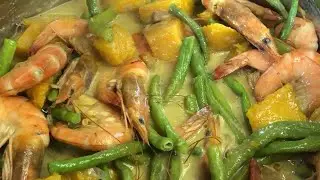 Ginataang Hipon, Sitaw at Kalabasa #FTallday