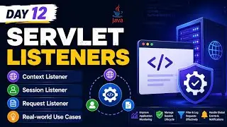 Day 12: Servlet Listeners Explained in One Shot | Context, Session & Request Listener 
