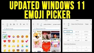 The New Updated Windows 11 Emoji Picker