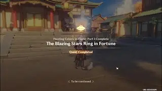 Completed The Blazing Star Ring in Fortune || Genshin Impact
