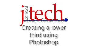 Lower third using Photoshop