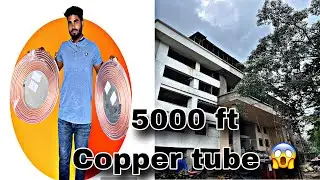 5000 ft copper pipe fitting and 80+ ac installation 😱