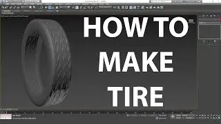 How to make tire in 3ds max