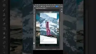 Easy Way to Create a 3D Pop Out Social Media Post Effect in Photoshop #photoshop  #shorts