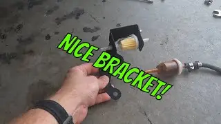 Aircooled Vw Fuel Filter Relocation Bracket Installed On Pops 56' Bug! Mileage Unknown